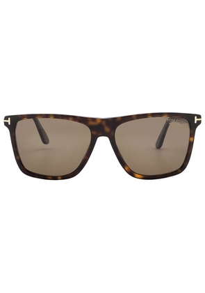 Tom Ford Fletcher Polarized Brown Square Mens Sunglasses FT0832 52H 57