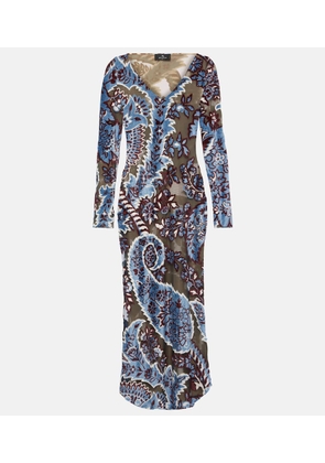 Etro Printed midi dress