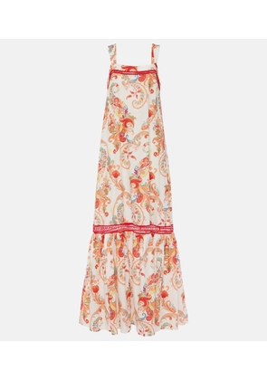 Etro Paisley cotton and silk maxi dress