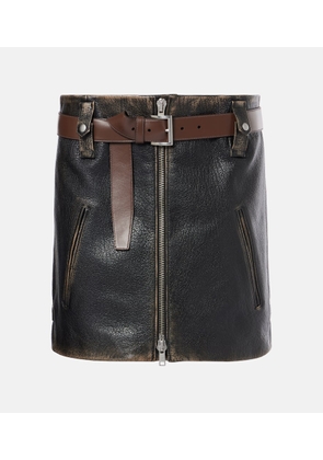 Prada Leather miniskirt