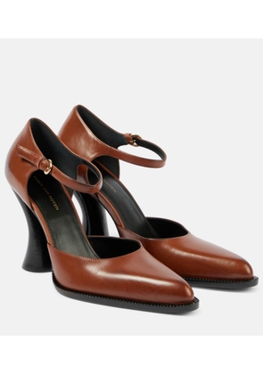 Dries Van Noten 95 leather Mary Jane pumps