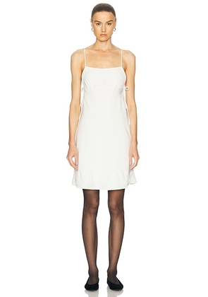 BODE Salt Marsh Slip Dress in Cream - Cream. Size L (also in M, S, XS).