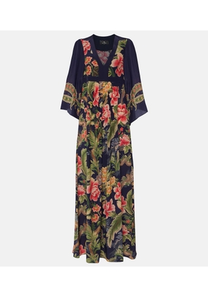 Etro Floral silk crepe de chine maxi dress