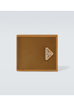 Prada Re-Nylon leather-trimmed wallet