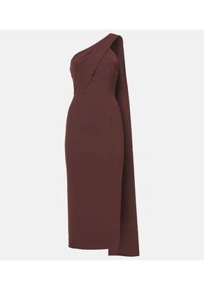 Roland Mouret Asymmetric cady midi dress