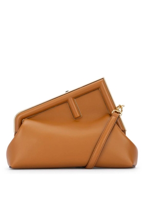 Fendi First Midi Nappa Leather Clutch