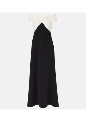 Roland Mouret Off-shoulder cady maxi dress