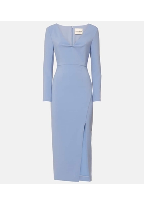 Roland Mouret Draped crepe midi dress