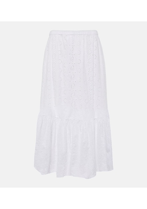 Velvet Amelia cotton midi skirt