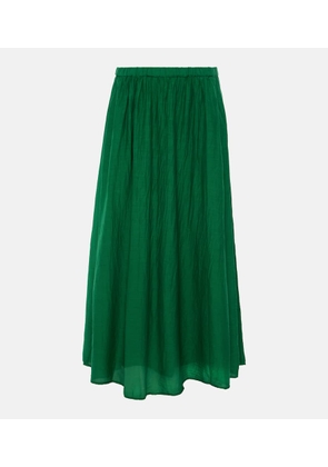 Velvet Mariela cotton and silk maxi skirt