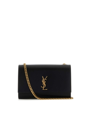 Saint Laurent Black Leather Kate Crossbody Bag