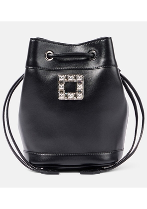 Roger Vivier Tres Vivier leather bucket bag