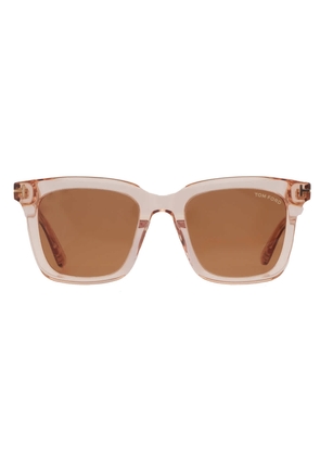 Tom Ford Brown Square Unisex Sunglasses FT0970-K 72E 52