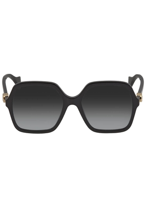 Gucci Grey Square Ladies Sunglasses GG1072S 001 56