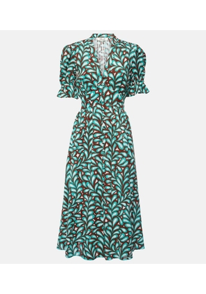 Diane von Furstenberg Erica printed cotton midi dress