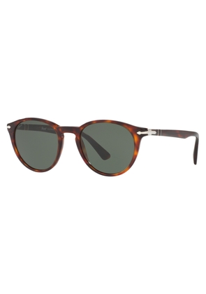 Persol Crystal Green Oval Unisex Sunglasses PO3152S 901531 49