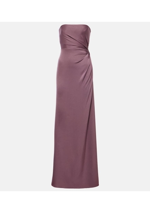 Alex Perry Strapless satin crepe gown