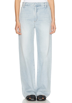 AGOLDE Shona Trouser Jeans in Border - Blue. Size 24 (also in 25, 26, 28, 29, 30, 32, 33, 34).