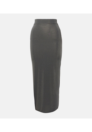 Alex Perry Embellished jersey midi skirt