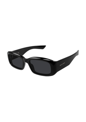 Saint Laurent Black Rectangular Unisex Sunglasses SL 809 001 55