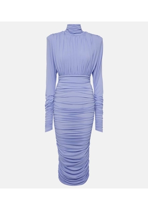 Alex Perry Ruched crepe jersey midi dress