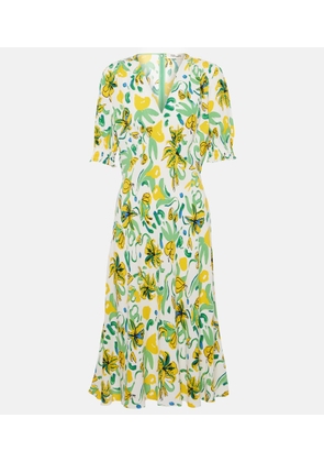 Diane von Furstenberg Jemma floral crepe midi dress