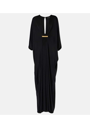 Tom Ford Gathered satin jersey kaftan