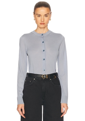 Burberry Long Sleeve Cardigan in Gale - Blue. Size XS (also in ).