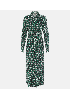 Diane von Furstenberg Tori printed crepe wrap dress