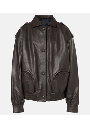 Blaze Milano Charlie leather bomber jacket
