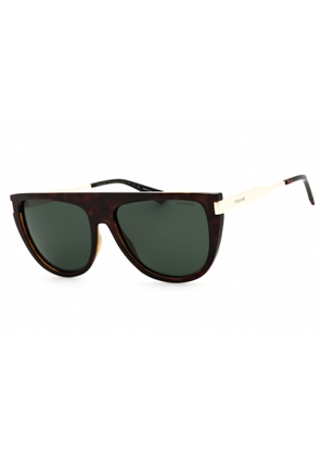 Polaroid Polarized Green Browline Ladies Sunglasses PLD 6221/S/X 0086/UC 57