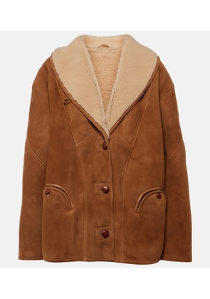 Blaze Milano Tatoosh shearling-lined suede jacket