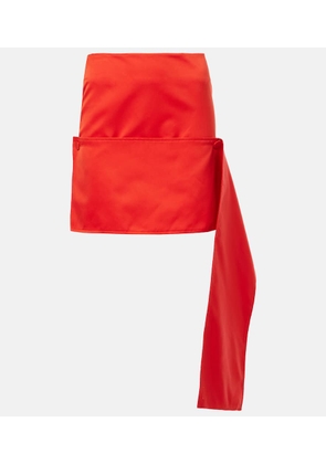 Plan C Satin miniskirt