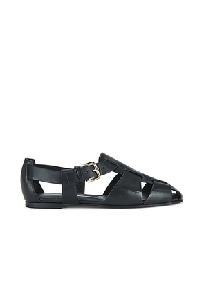 Emme Parsons Ernest Sandal in Black Calf - Black. Size 37 (also in 36, 38, 39, 41).