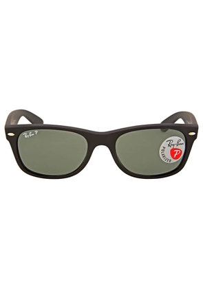 Ray Ban New Wayfarer Classic Polarized Green Unisex Sunglasses RB2132 622/58 52