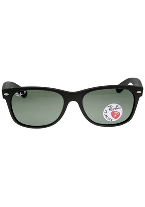 Ray Ban New Wayfarer Classic Polarized Green Unisex Sunglasses RB2132 622/58 55