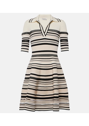 Simkhai Dessie striped knitted minidress