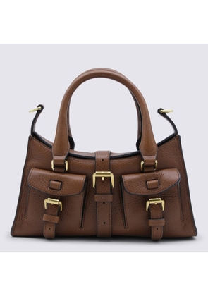 Mulberry Brown Leather Mini Roxanne Heritage Top Handle Bag