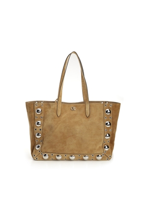 Valentino Garavani Nellcote Large Suede Shopping Bag