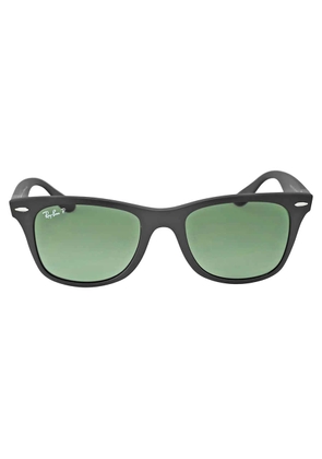 Ray Ban Wayfarer Liteforce Polarized Green Classic G-15 Square Unisex Sunglasses RB4195 601S9A 52