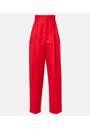 Jacquemus Curzio high-rise cotton-blend wide-leg pants