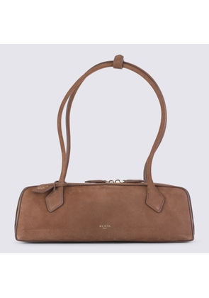 Alaia Beige Leather Le Teckel Medium Clutch