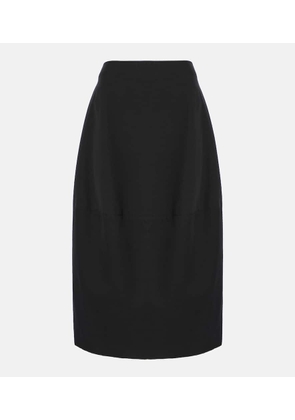 Fforme Skye cotton and wool midi skirt
