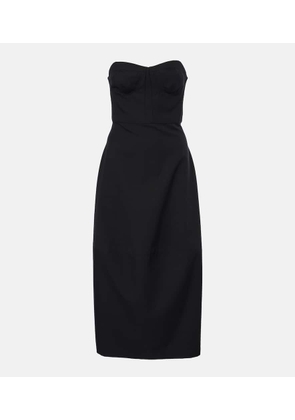 Fforme Jett cotton and wool corset dress