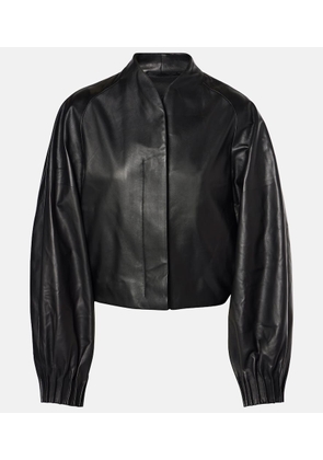 Fforme Aram cropped leather jacket