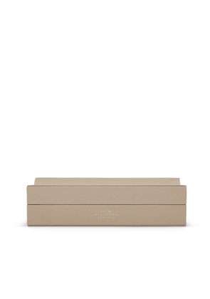 Smythson Pen Organiser In Panama In Sandstone