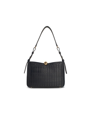 Furla sfera Soft Medium Black Leather Crossbody Bag