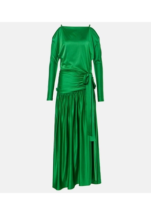 Rabanne Gathered satin gown