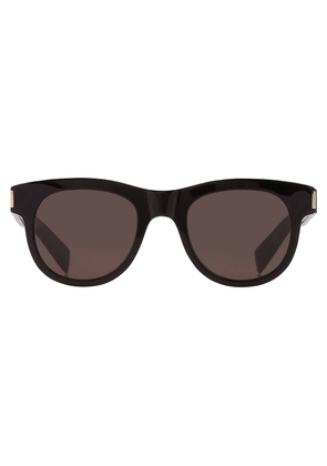 Saint Laurent Black Square Unisex Sunglasses SL 571 006 51