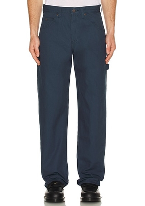 Dickies Relaxed Fit Duck Jeans in Airforce Blue - Blue. Size 30 (also in 32).